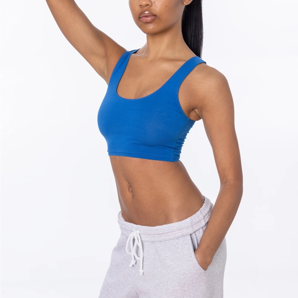 Los Angeles Apparel Royal Blue Crop Tank